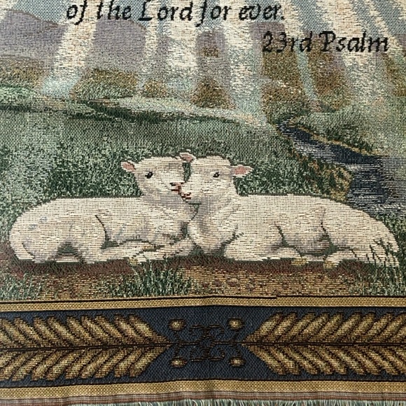 NWOT The Lord Is My Shepherd Throw 🐑🐑 - Picture 3 of 4